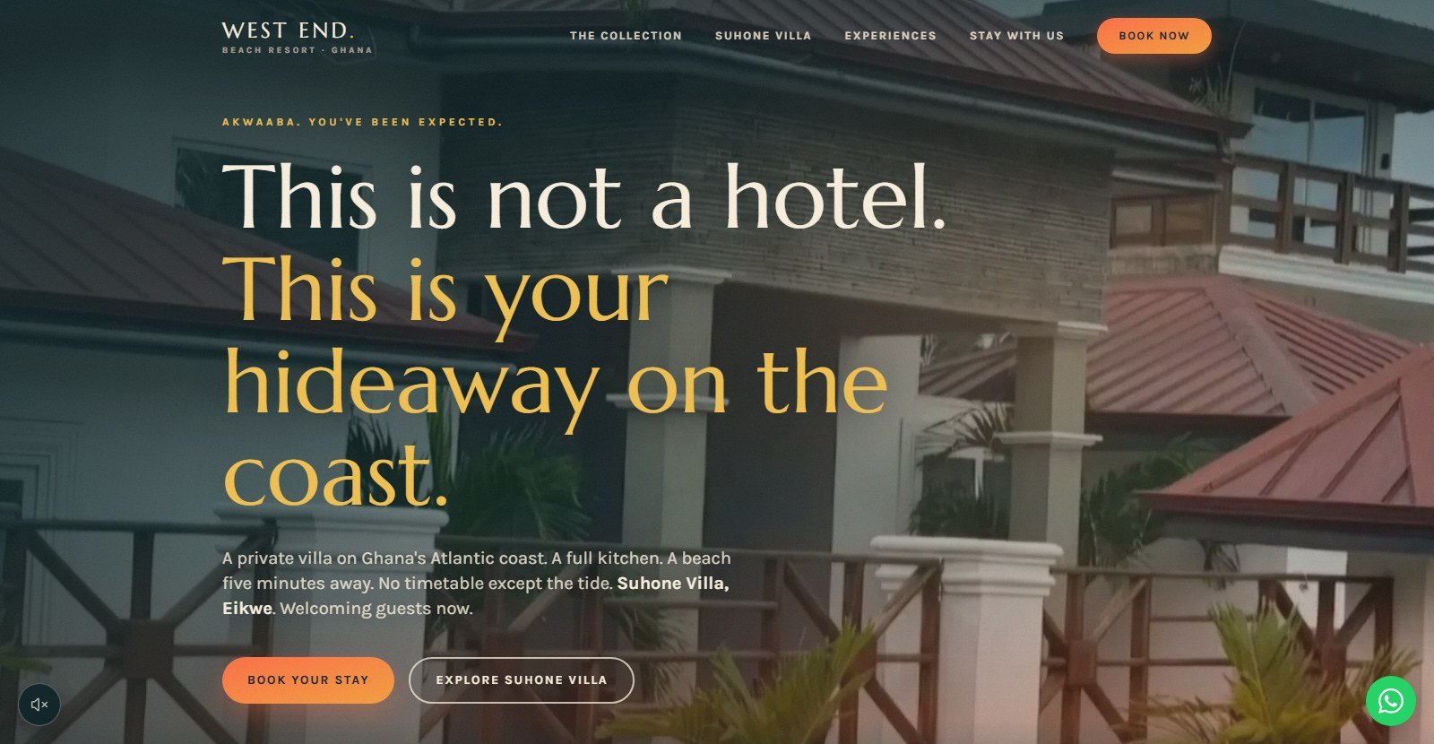 West End Beach Resort website
